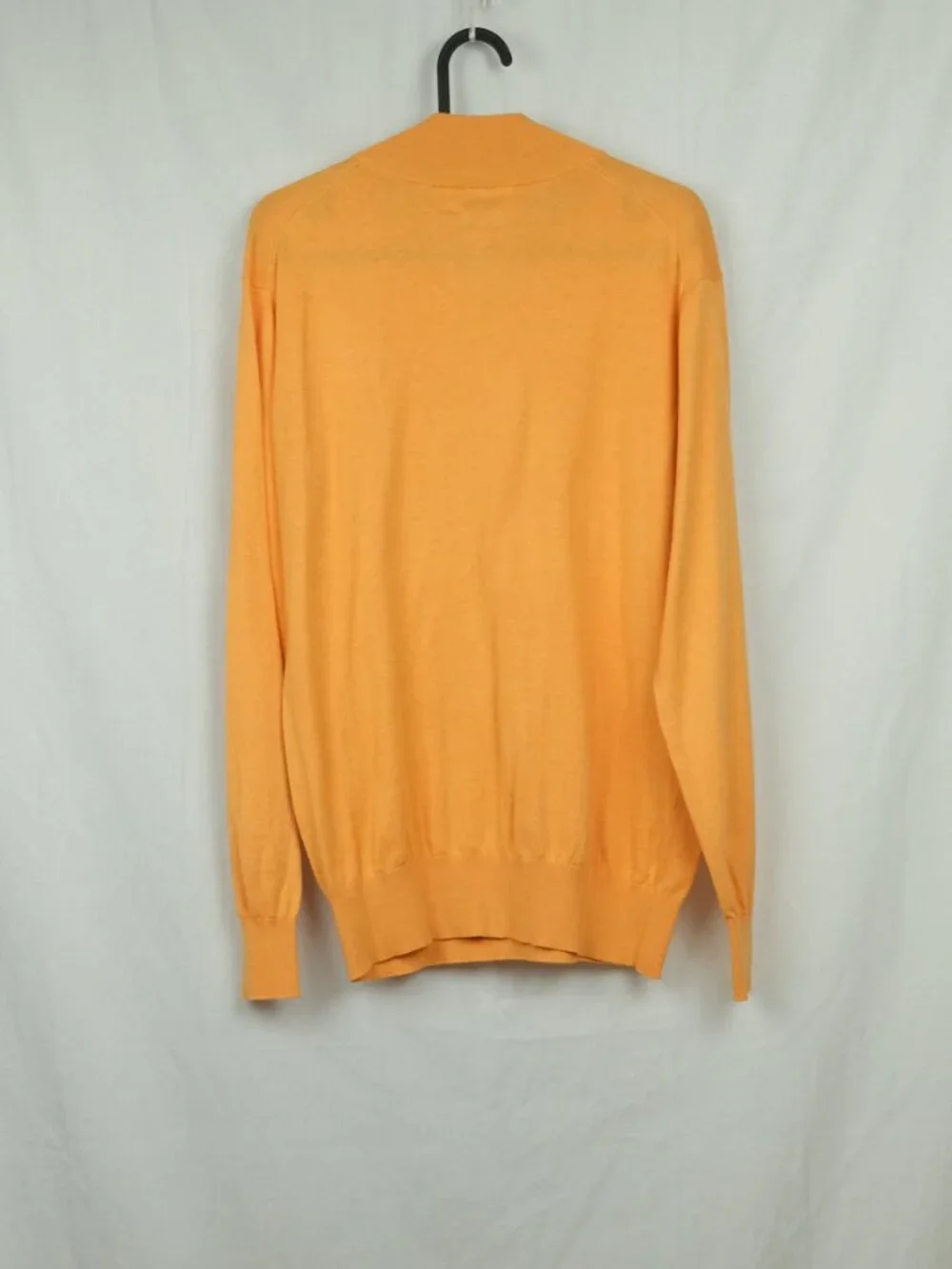 Peter Millar Quarter-Zip Sweater Cotton Orange Size S Casual Wear